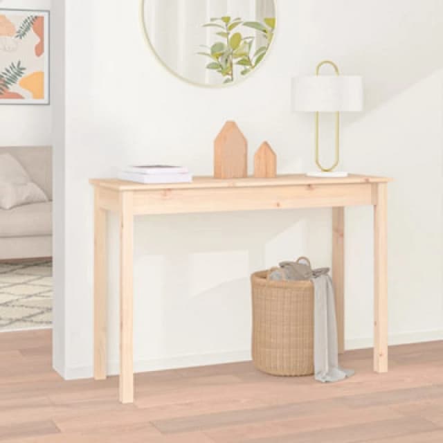 vidaXL Console Table 110x40x75cm Solid Wood Pine, Brown 814239