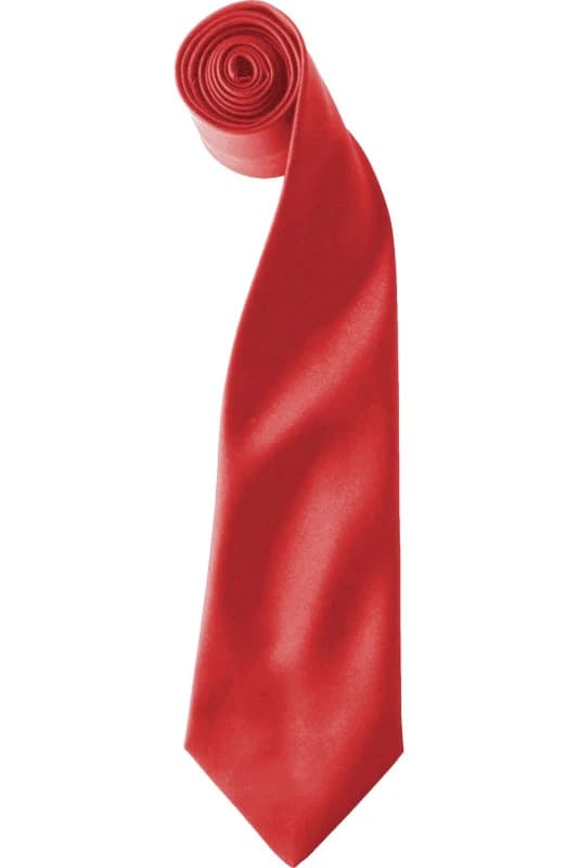 Premier Premier Men Colours Satin Clip Tie Pack of 2 in Red Red One Size Male 5059269153977