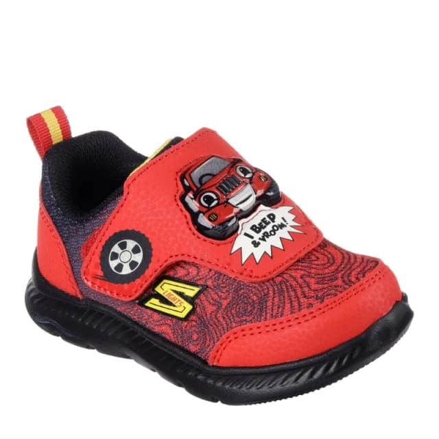 Skechers Comfy Flex 2.0-Sound Buddies Low-Top Trainers Unisex Kids Red/Black unisex C6 (22.5)