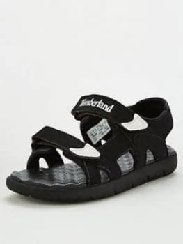 Timberland Boys Perkins Row 2 Strap Sandals - Black