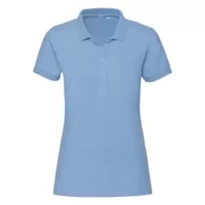 Russell Womens/Ladies Stretch Short Sleeve Polo Shirt (XS) (Sky Blue)