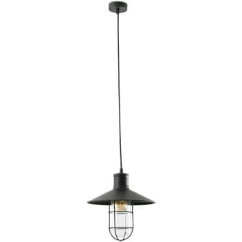 Faro Marina - 1 Light Ceiling Pendant Black, Glass, E27