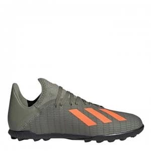 adidas X 19.3 Childrens Astro Turf Trainers - Leg Green/Orange