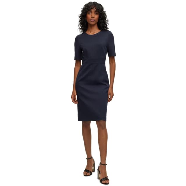 Boss Womens Dirula Mini Dress Blue female 4 (XXS)