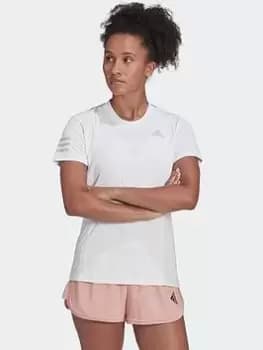 adidas Club Tennis Tee, Black/White, Size L, Women