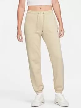 Nike Nsw Essential Fleece Loose Pant - Beige, Beige Size XL Women