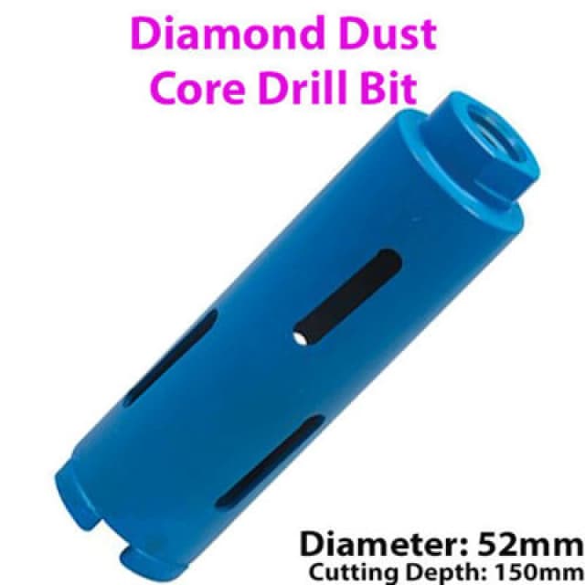 Loops 52mm x 150mm Diamond Core Drill Bit Hole Cutter For Brick Wall / Concrete Block Multi