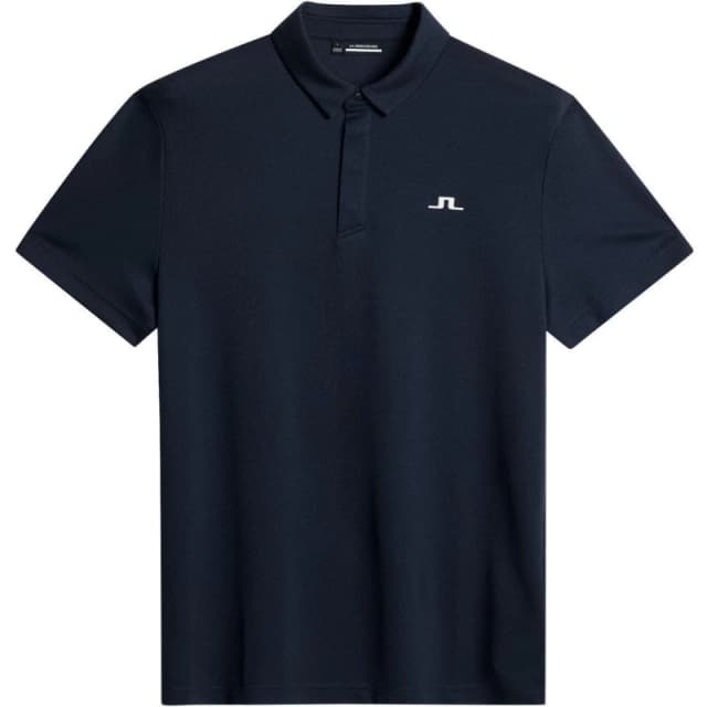J Lindeberg Golf Mens Short Sleeve Performance Polo Shirt JL Navy male Small
