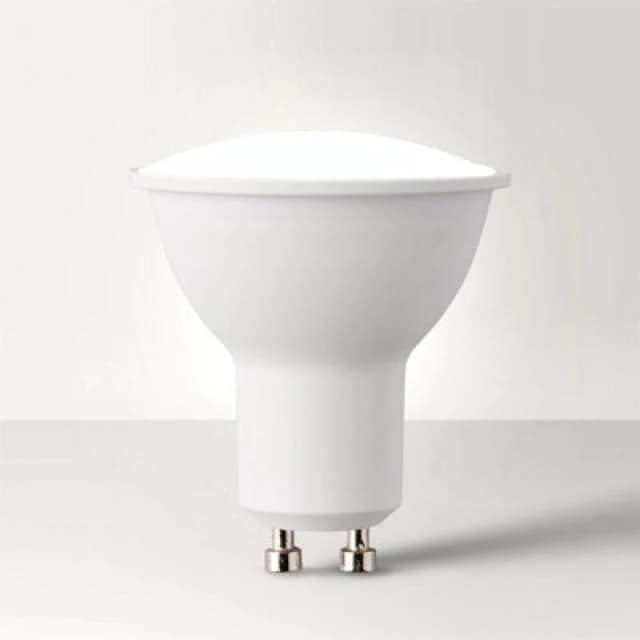 ValueLights 3 Pack GU10 White Thermal Plastic Spotlight LED 5W Cool White 4500K 450lm Light Bulb White