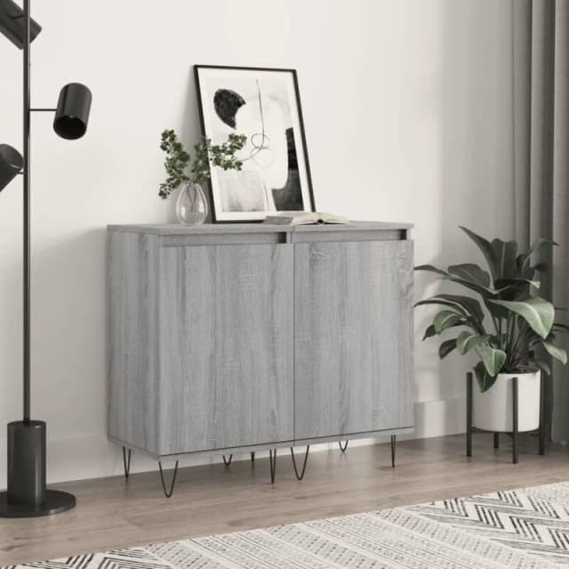 VIDAXL Sideboards 2 pcs Grey Sonoma 40x35x70cm Engineered Wood Vidaxl 831065