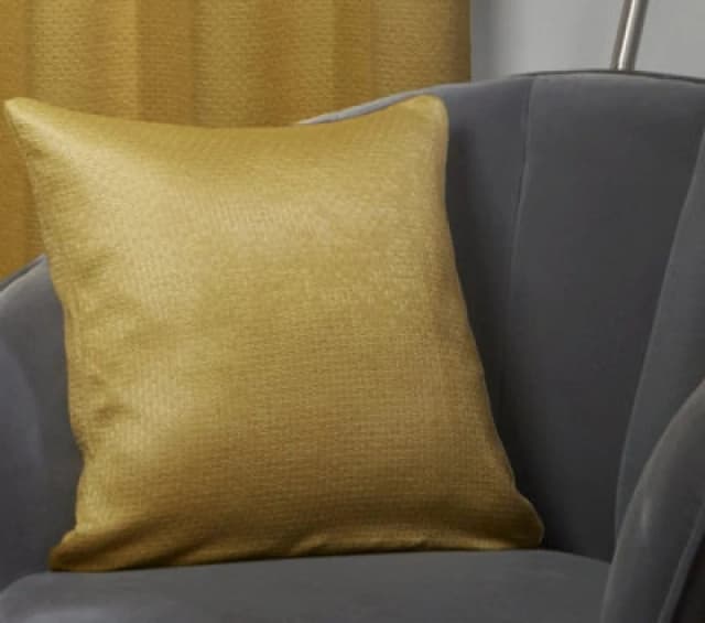 New Edge Blinds Metro Collection Cushion Cover in Yellow Size: 43cm x 43cm Yellow Unisex 43cm x 43 cm