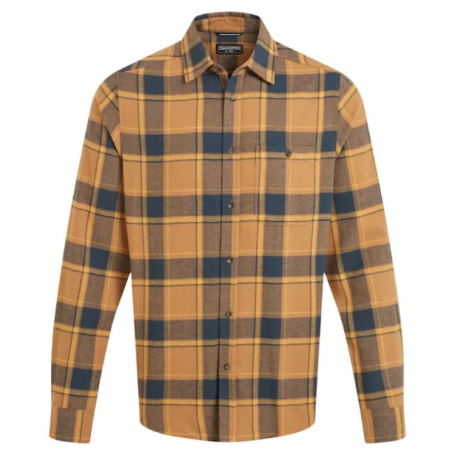 Craghoppers Craghoppers Men Gable Long Sleeved Check Shirt in Grey Size: Medium Grey M Male 5063260131827