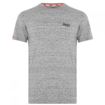 Superdry Orange Label Vintage Embroidered T-Shirt - Grey Marl, Size 2XL, Men