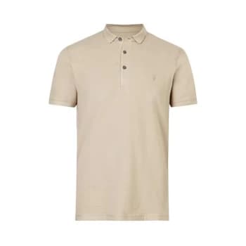 AllSaints Reform Polo Top - Beige