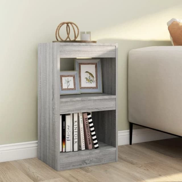 VIDAXL Book Cabinet/Room Divider Grey Sonoma 40x30x72cm Vidaxl 8720286844168
