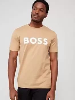 BOSS Tiburt 354 Regular Fit T-Shirt - Beige , Beige Size M Men