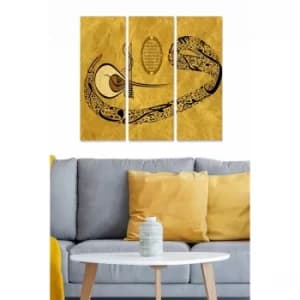 MDFVAV9 Multicolor Decorative MDF Painting (3 Pieces)