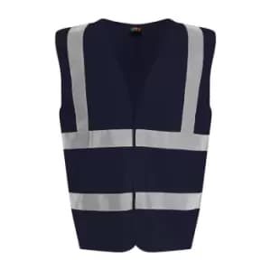 PRO RTX Unisex Adult Sleeveless Hi-Vis Vest (XXL) (Navy)