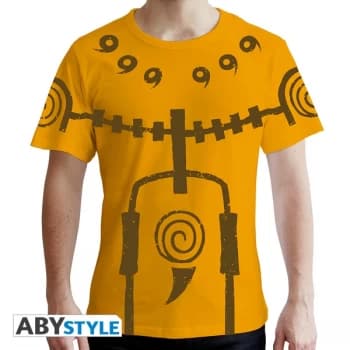 Naruto Shippuden - Chakra Mode Mens Large T-Shirt - Yellow