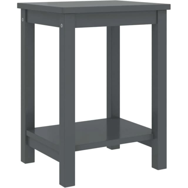 VIDAXL Bedside Cabinet Dark Grey 35x30x47cm Solid Pinewood vidaXL 8720286230558
