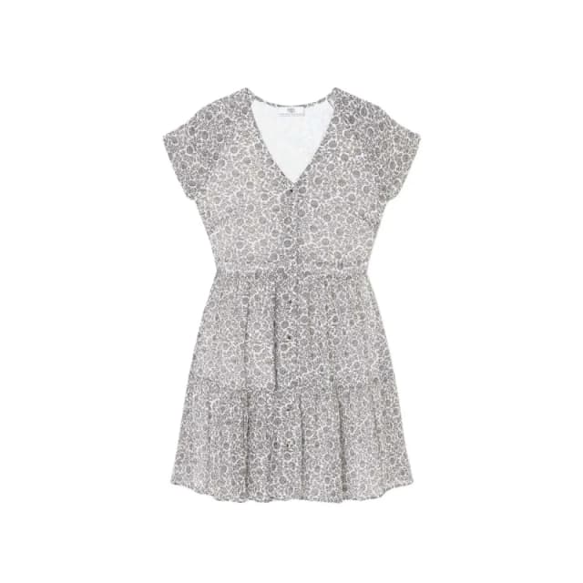 Le Temps des cerises Womens short-sleeved dress Le Temps des cerises Chardon Noir Female XS