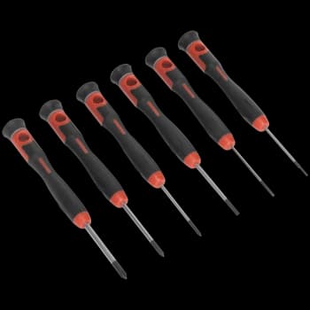 Sealey 6 Piece Precision Screwdriver Set