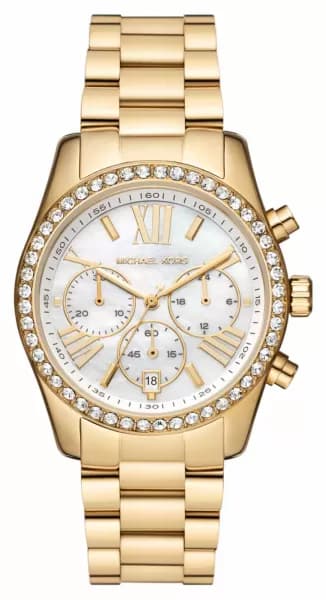 Michael Kors MK7241 Lexington Womens Gold-Toned Steel Watch