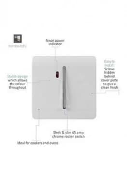 Trendiswitch 45 Amp Neon Insert Std White