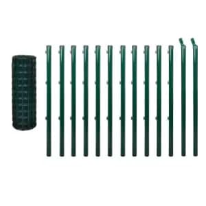 Vidaxl Euro Fence Steel 25X1.2 M Green