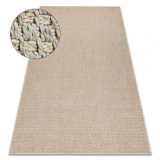 RugsX Origi Rug in Beige Size: 116cm x 170cm Beige Unisex 116cm x 170 cm