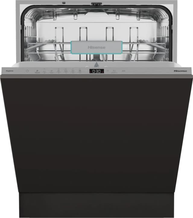 Hisense HV642C65UK Fully Integrated Full Size Dishwasher - Silver Control Panel with Fixed Door Hinge Kit - C Rated