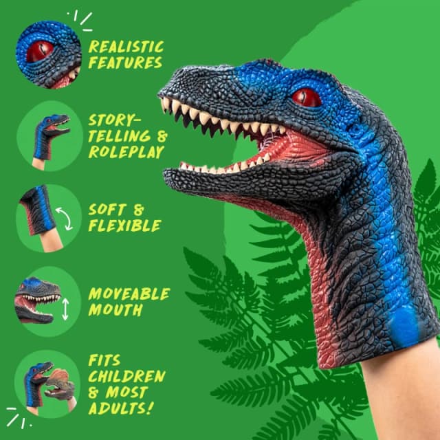 Wild Thingz Hand Puppet - Velociraptor Multi unisex