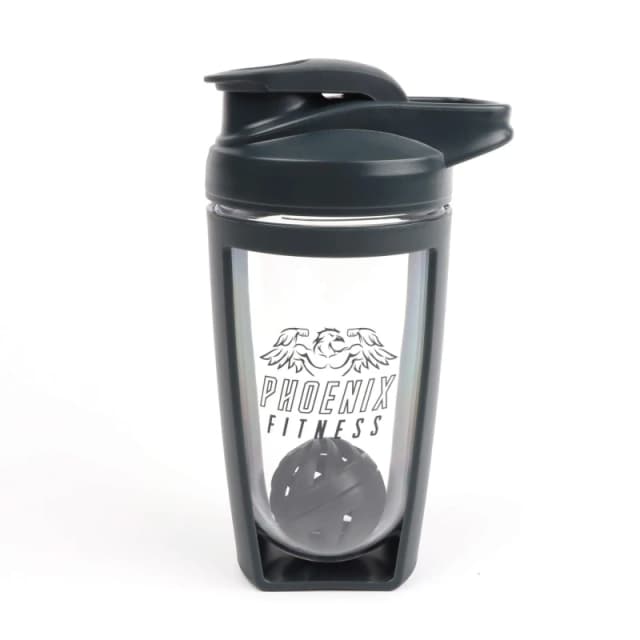 Phoenix Fitness Protein Shaker Bottles Slate unisex 600ml