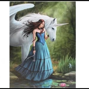 Small Enchanted Pool Canvas Picture by Anne Stokes