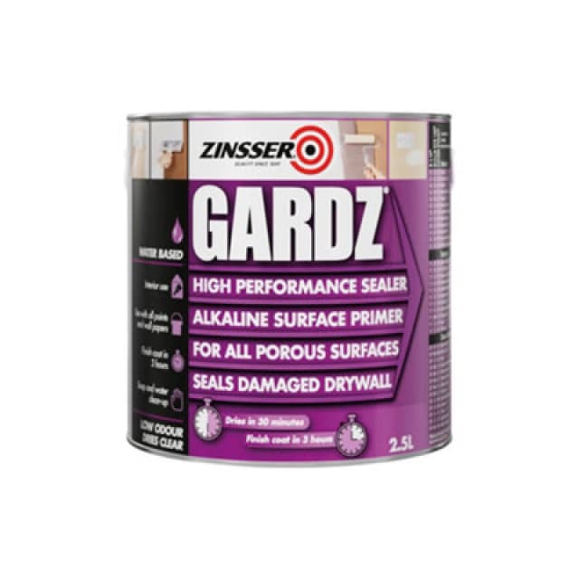 Zinsser Gardz Clear Gloss Multi Surface Primer & Sealer, 2.5L