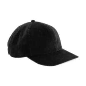 Beechfield Heritage Cord Cap (One Size) (Black)