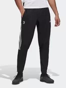 adidas Juventus Woven Tracksuit Bottoms, Black Size XL Men