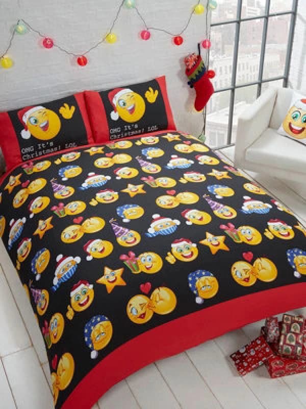 Emotional Icons Christmas Single Duvet Cover And Pillowcase Set