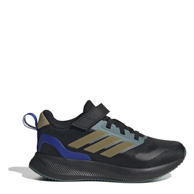 adidas Kids Runfalcon Runners Blk/Khaki/Tl male C10 (28)