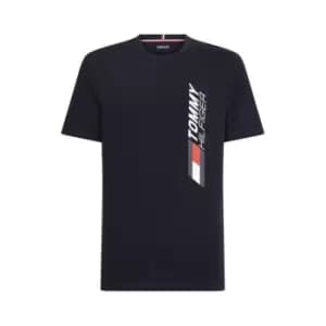 Tommy Sport Graphic T Shirt - Blue