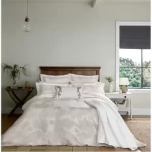 Sanderson Lotus Leaf Cotton Duvet Cover - White