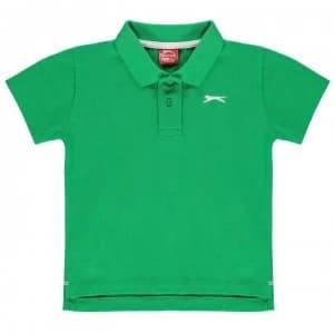 Slazenger Plain Polo Shirt Infant Boys - Green