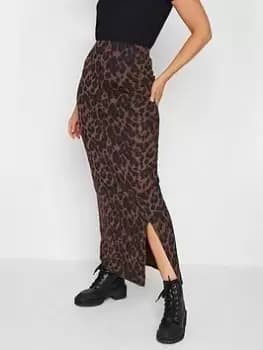 Long Tall Sally Natural Animal Maxi Skirt, Natural, Size 20, Women
