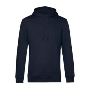B&C Mens Organic Hooded Sweater (3XL) (Navy Blue)