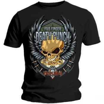Five Finger Death Punch - Trouble Unisex Large T-Shirt - Black