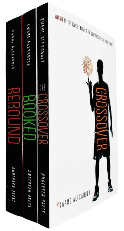 The Crossover Series 3 Books Collection Set by Kwame Alexander (The Crossover, Booked & Rebound) Kwame Alexander Books