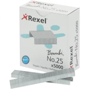 Rexel Bambi No. 25 Staples (5000 Pack)