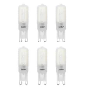 3.5W LED Mini Bulb G9, Warm White 3000K (pack of 6)