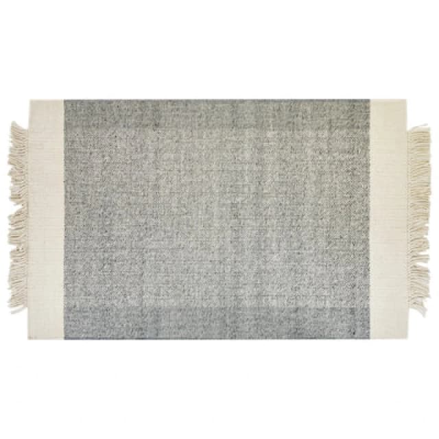 Beliani Rug Tatlisu Grey 140 X 200 Cm Wool