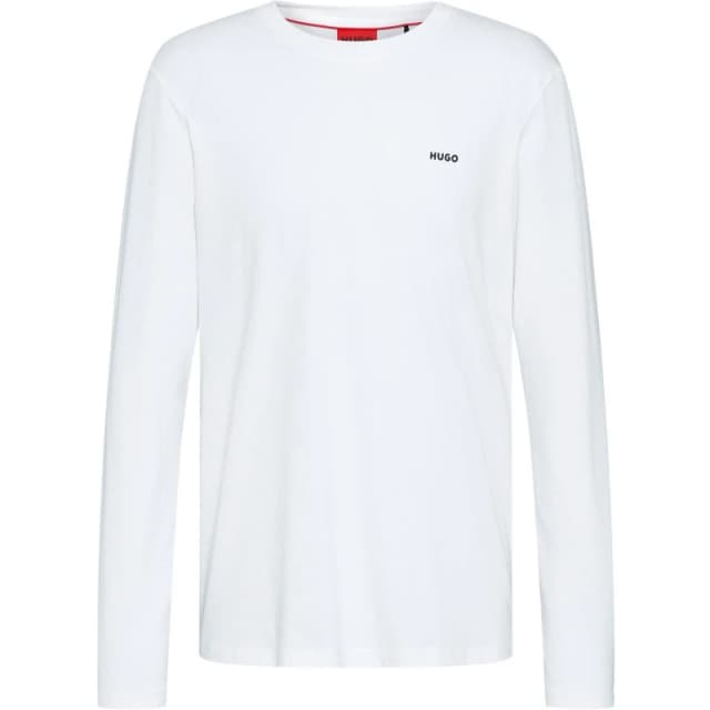 Hugo Derol Long Sleeve T Shirt White male XS